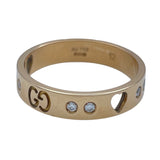 グッチ GUCCI アイコンアモールリング ピンクゴールド Au750 ジュエリー