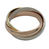 カルティエ Cartier トリニティリング ゴールドxピンクゴールドxホワイトゴールド 750 ジュエリー