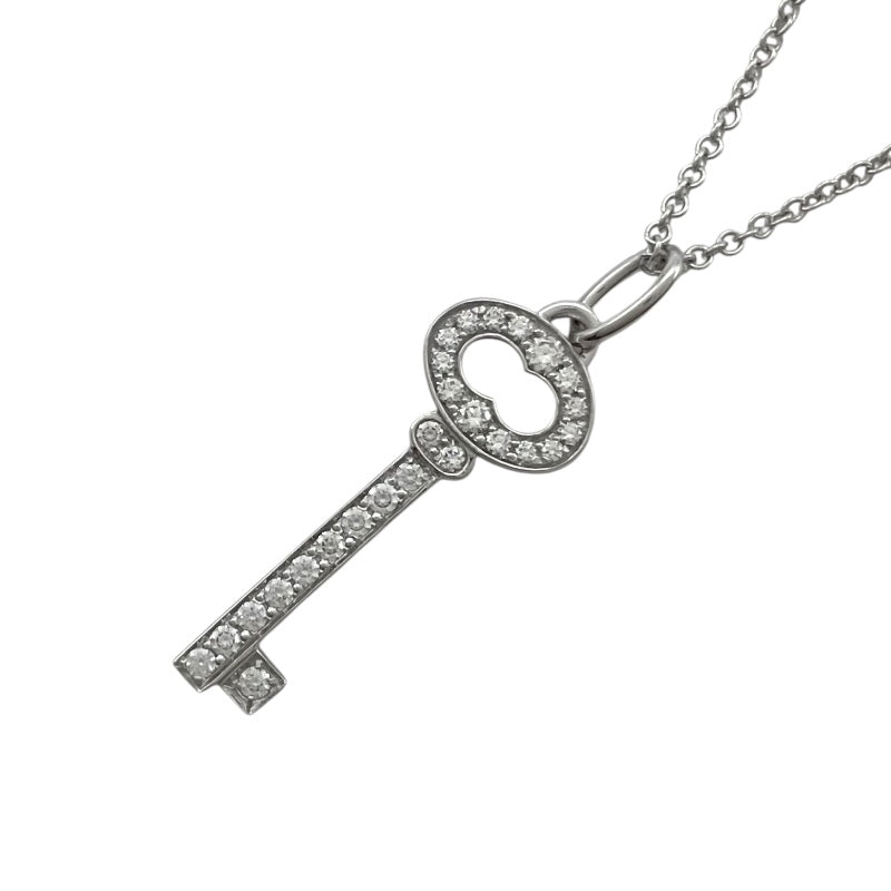 ティファニー TIFFANY＆CO オーバルキーネックレス ホワイトゴールド K18ホワイトゴールド Au750 ダイヤモンド　 ジュエリー