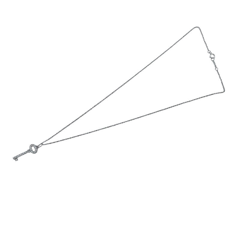 ティファニー TIFFANY＆CO オーバルキーネックレス ホワイトゴールド K18ホワイトゴールド Au750 ダイヤモンド　 ジュエリー