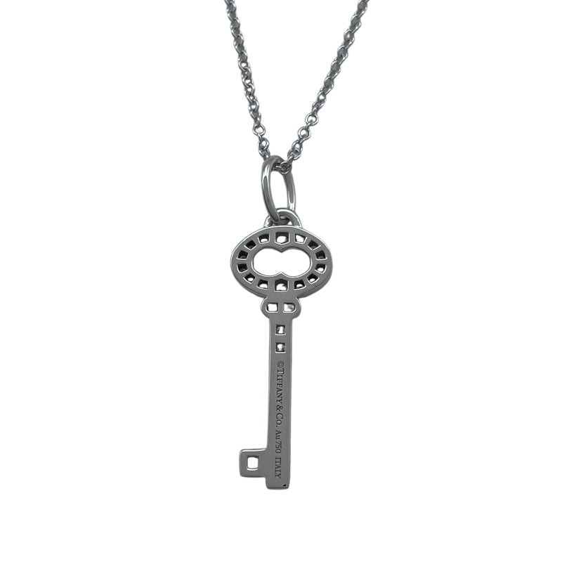 ティファニー TIFFANY＆CO オーバルキーネックレス ホワイトゴールド K18ホワイトゴールド Au750 ダイヤモンド　 ジュエリー
