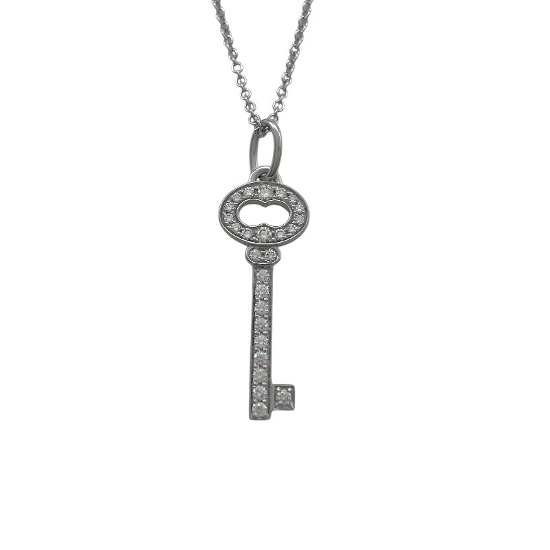 ティファニー TIFFANY＆CO オーバルキーネックレス ホワイトゴールド K18ホワイトゴールド Au750 ダイヤモンド　 ジュエリー