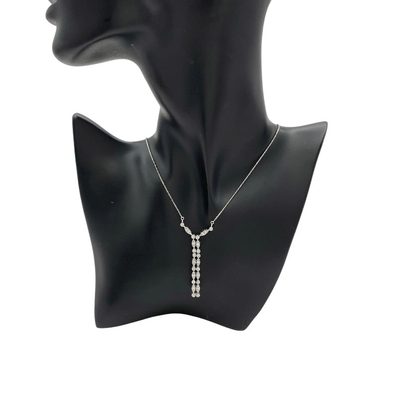 タサキ TASAKI ダイヤネックレス ホワイトゴールド K18WG ダイヤモンド ジュエリー