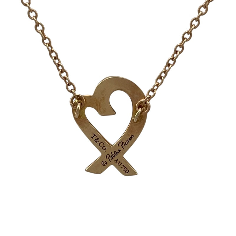 ティファニー TIFFANY＆CO ラビングハート ネックレス ピンクゴールド Au750 ジュエリー