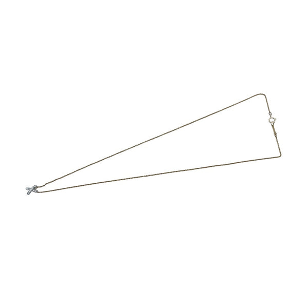 ティファニー TIFFANY＆CO キスネックレス イエローゴールド プラチナ Au750/Pt950 ダイヤモンド　 ジュエリー