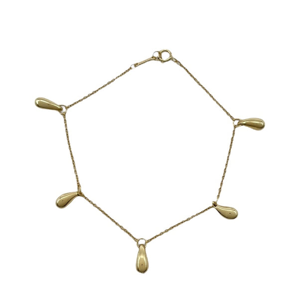 ティファニー TIFFANY＆CO ティアドロップブレス イエローゴールド 750 ジュエリー