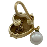 ティファニー TIFFANY＆CO ハート＆アローイヤリング イエローゴールド 750 パール ジュエリー