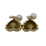 ティファニー TIFFANY＆CO ハート＆アローイヤリング イエローゴールド 750 パール ジュエリー