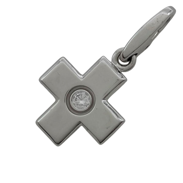 カルティエ Cartier クロスチャーム ホワイトゴールド 750 ダイヤモンド　 ジュエリー