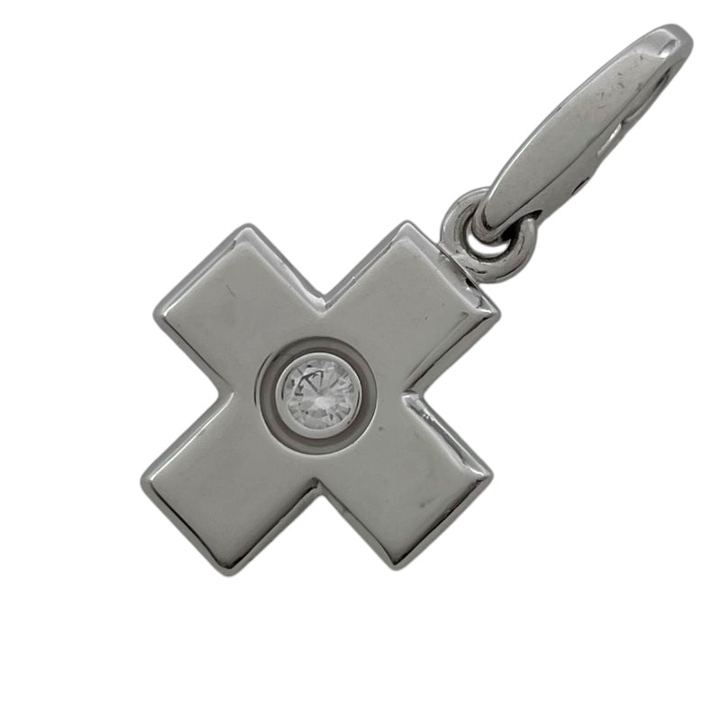 カルティエ Cartier クロスチャーム ホワイトゴールド 750 ダイヤモンド　 ジュエリー