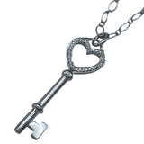 ティファニー TIFFANY＆CO ハートキーネックレス ホワイトゴールド 750/ダイヤモンド ジュエリー