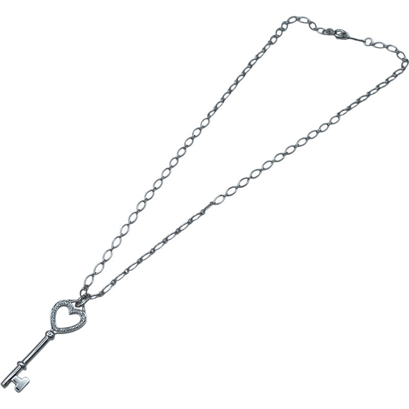ティファニー TIFFANY＆CO ハートキーネックレス ホワイトゴールド 750
