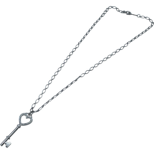 ティファニー TIFFANY＆CO ハートキーネックレス ホワイトゴールド 750/ダイヤモンド ジュエリー