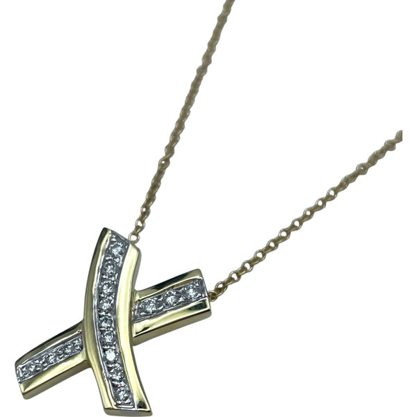 ティファニー TIFFANY＆CO キスネックレス ゴールド/プラチナ 750