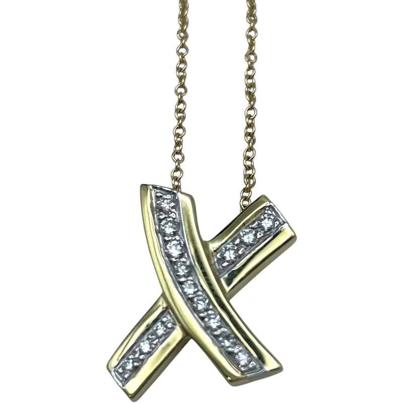 ティファニー TIFFANY＆CO キスネックレス ゴールド/プラチナ 750/Pt950 ジュエリー