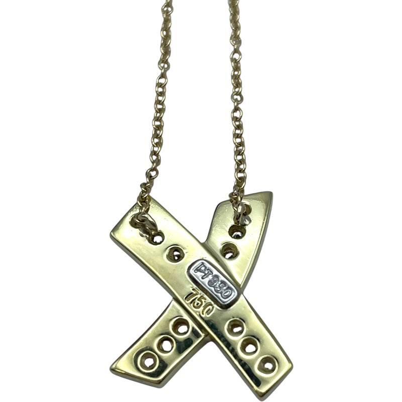 ティファニー TIFFANY＆CO キスネックレス ゴールド/プラチナ 750/Pt950 ジュエリー