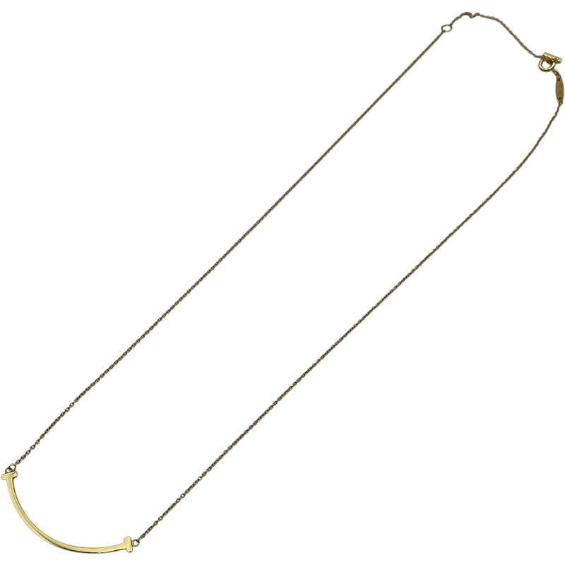 ティファニー TIFFANY＆CO Tスマイルネックレススモール ゴールド Au750 ジュエリー