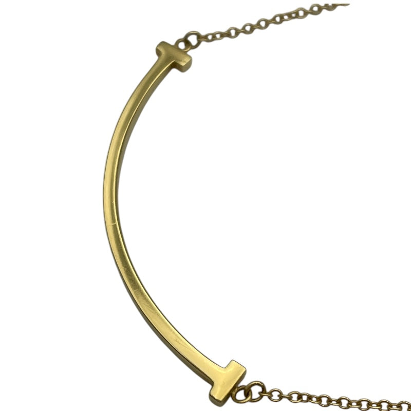 ティファニー TIFFANY＆CO Tスマイルネックレススモール ゴールド Au750 ジュエリー