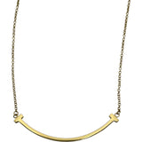 ティファニー TIFFANY＆CO Tスマイルネックレススモール ゴールド Au750 ジュエリー