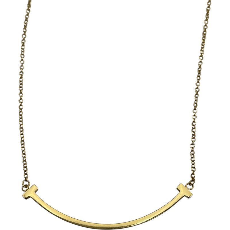 ティファニー TIFFANY＆CO Tスマイルネックレススモール ゴールド Au750 ジュエリー