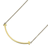 ティファニー TIFFANY＆CO Tスマイルネックレススモール ゴールド Au750 ジュエリー