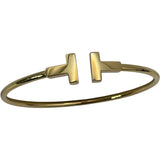 ティファニー TIFFANY＆CO Tワイヤーブレス ゴールド Au750 ジュエリー