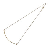 ティファニー TIFFANY＆CO Tスマイルネックレスラージ ピンクゴールド Au750 ジュエリー