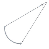 ティファニー TIFFANY＆CO Tスマイルダイヤネックレスエクストララージ ホワイトゴールド Au750 ジュエリー