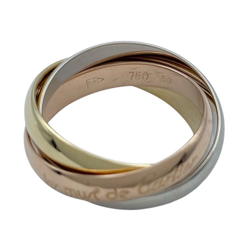 カルティエ Cartier マストデトリニティリング ゴールドxピンクゴールドxホワイトゴールド 750 ジュエリー