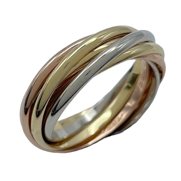 カルティエ Cartier トリニティ7連リング ゴールドxピンクゴールドxホワイトゴールド 750 ジュエリー