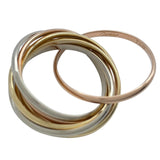 カルティエ Cartier トリニティ7連リング ゴールドxピンクゴールドxホワイトゴールド 750 ジュエリー