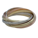 カルティエ Cartier トリニティ7連リング ゴールドxピンクゴールドxホワイトゴールド 750 ジュエリー