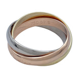 カルティエ Cartier トリニティリング ゴールドxピンクゴールドxホワイトゴールド 750 ジュエリー