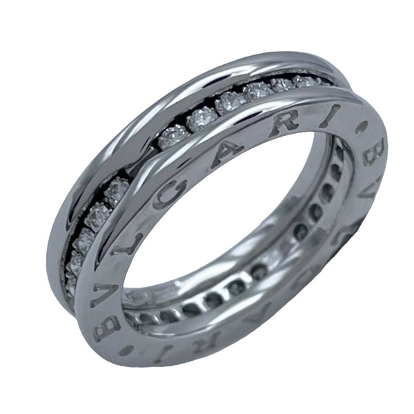 ブルガリ BVLGARI ビーゼロワンリング1バンド(XS) ホワイトゴールド 750 ジュエリー