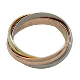 カルティエ Cartier トリニティリング ゴールドxピンクゴールドxホワイトゴールド Au750 ジュエリー