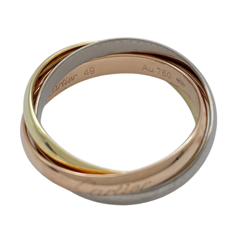 カルティエ Cartier トリニティリング ゴールドxピンクゴールドxホワイトゴールド Au750 ジュエリー