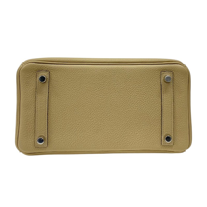 エルメス HERMES バーキン25 K刻 トレンチ シルバー金具 トゴ レディース ハンドバッグ