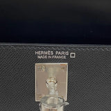 エルメス HERMES ミニケリー2 タッチ W刻 ブラック シルバー金具 マダム アリゲーター レディース ハンドバッグ ショルダーバッグ