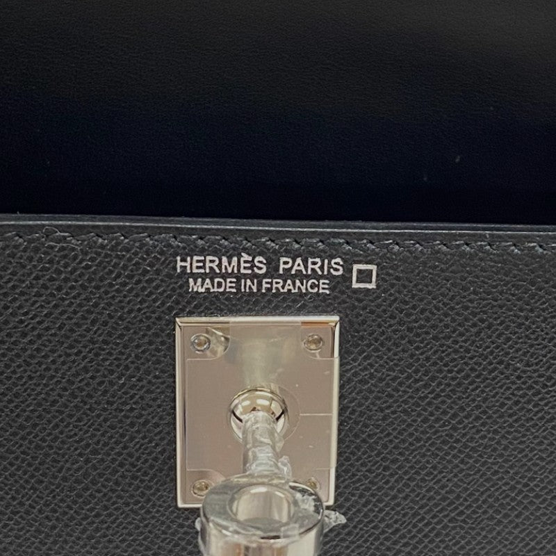 エルメス HERMES ミニケリー2 タッチ W刻 ブラック シルバー金具 マダム アリゲーター レディース ハンドバッグ ショルダーバッグ