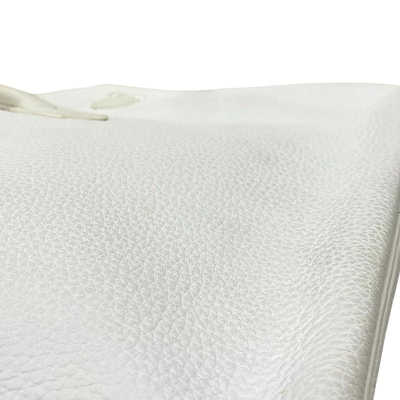 エルメス HERMES バーキン30 □L刻 ホワイト シルバー金具 トゴ レディース ハンドバッグ