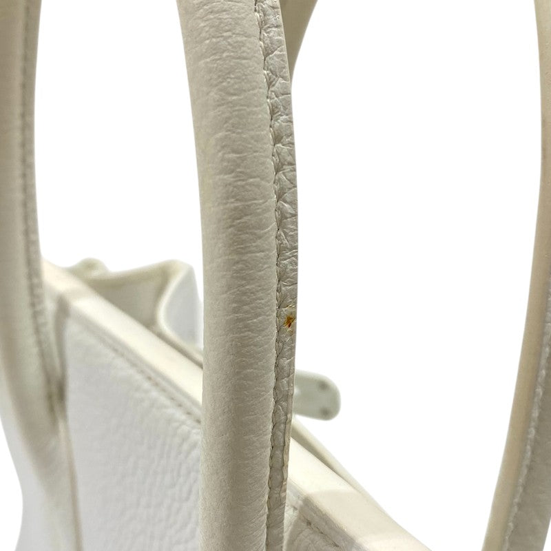 エルメス HERMES バーキン30 □L刻 ホワイト シルバー金具 トゴ レディース ハンドバッグ