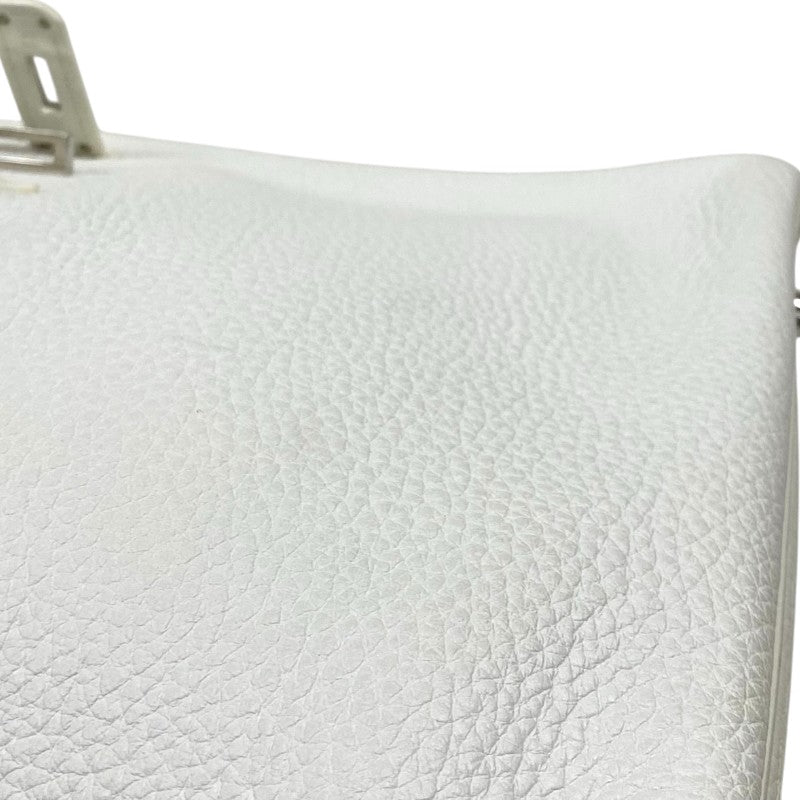 エルメス HERMES バーキン30 □L刻 ホワイト シルバー金具 トゴ レディース ハンドバッグ