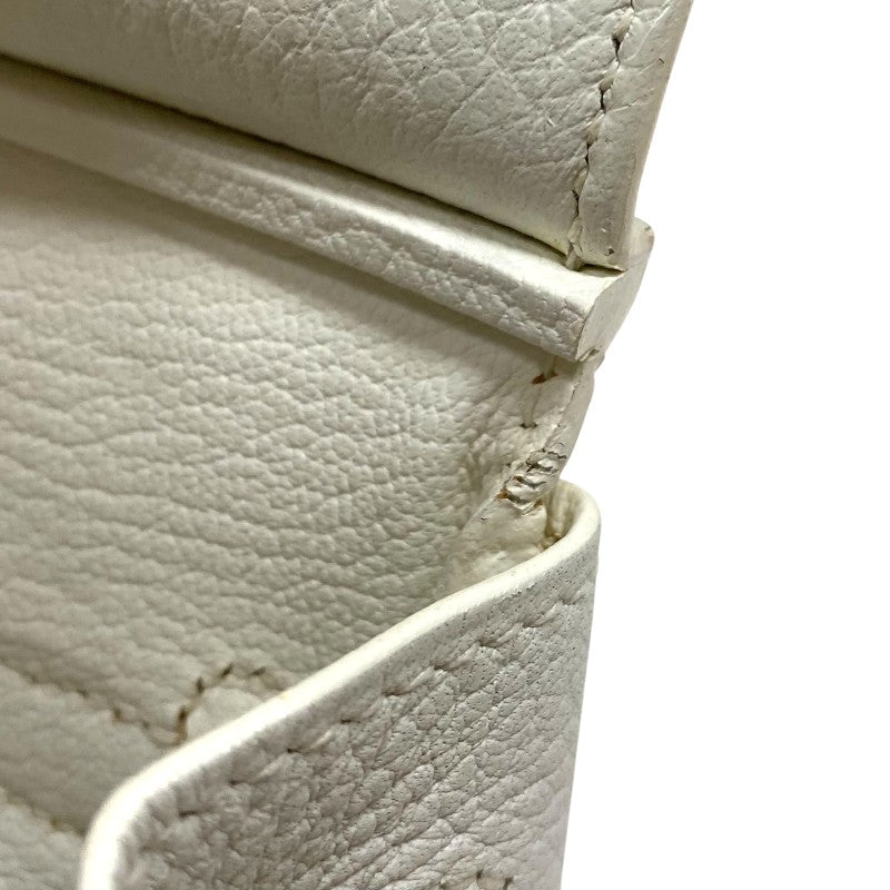 エルメス HERMES バーキン30 □L刻 ホワイト シルバー金具 トゴ レディース ハンドバッグ