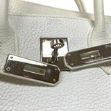 エルメス HERMES バーキン30 □L刻 ホワイト シルバー金具 トゴ レディース ハンドバッグ