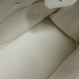 エルメス HERMES バーキン30 □L刻 ホワイト シルバー金具 トゴ レディース ハンドバッグ