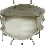 エルメス HERMES バーキン30 □L刻 ホワイト シルバー金具 トゴ レディース ハンドバッグ