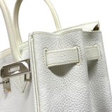 エルメス HERMES バーキン30 □L刻 ホワイト シルバー金具 トゴ レディース ハンドバッグ