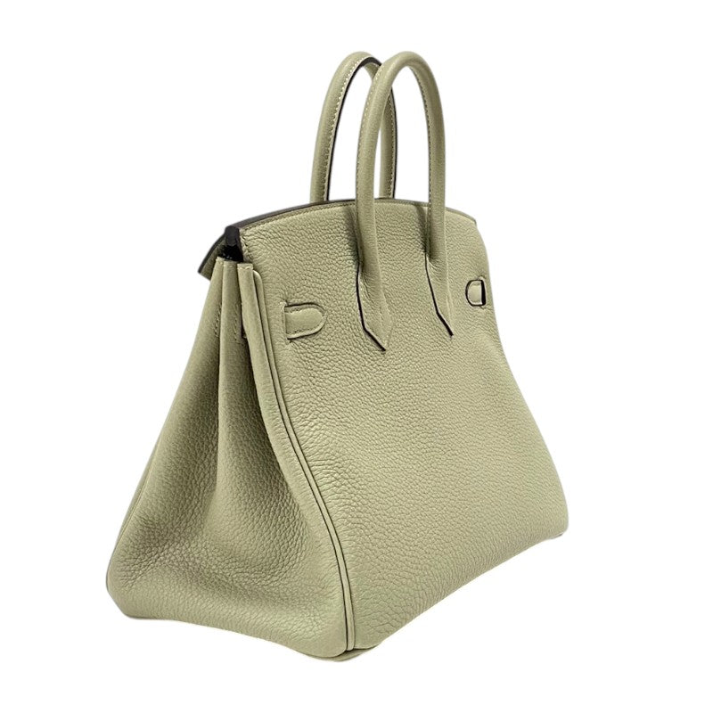 エルメス HERMES バーキン25 Z刻 セージ シルバー金具 トゴ レディース