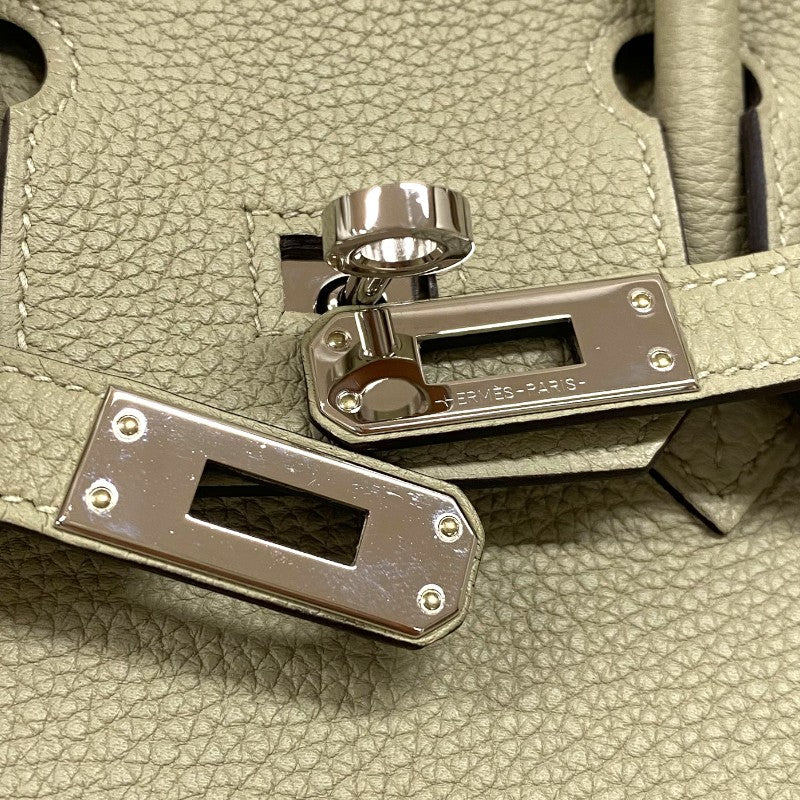 エルメス HERMES バーキン25 Z刻 セージ シルバー金具 トゴ レディース ハンドバッグ
