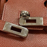 エルメス HERMES バーキン25 □M刻 シエンヌ シルバー金具 エプソン レディース ハンドバッグ